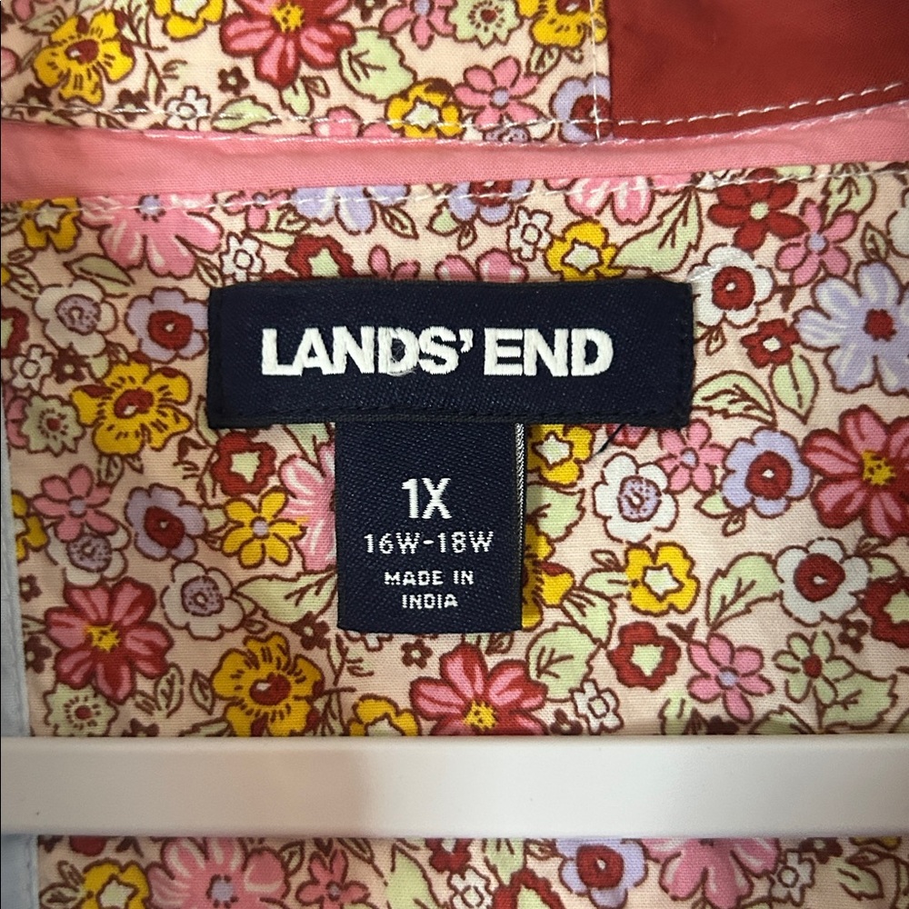 Lands' End Patchwork Cotton Top - image 2